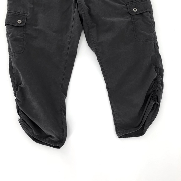Woolrich Trek Cargo Ruched Grey Capris Size 8 - Picture 12 of 12
